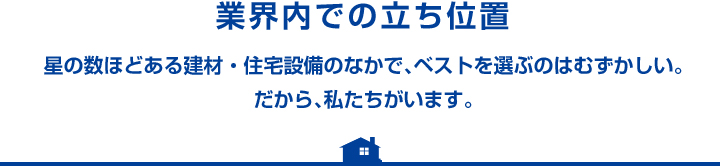 業界内での立ち位置